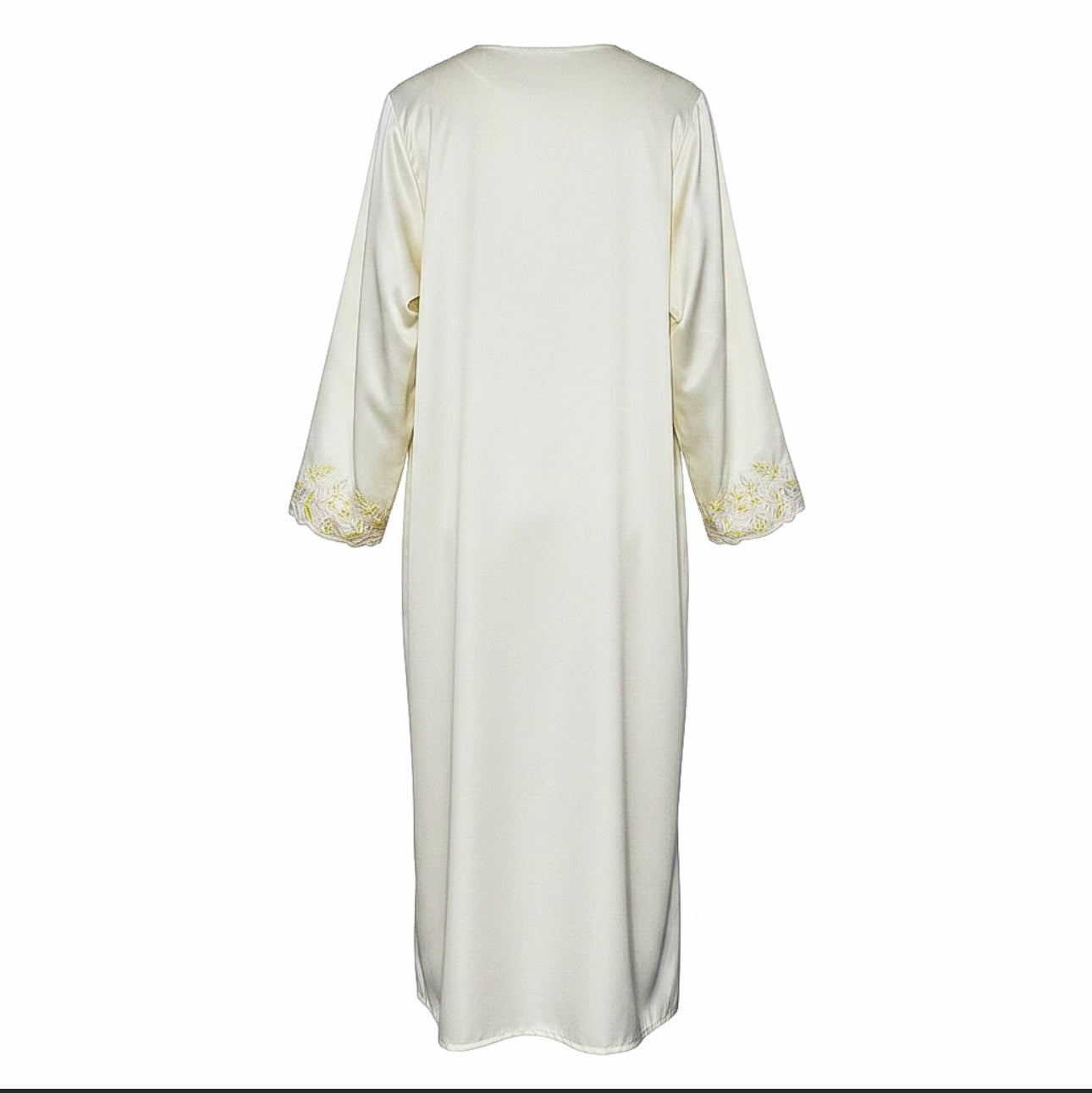 Butter Yellow Embellished Abaya