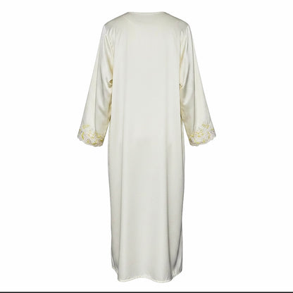 Butter Yellow Embellished Abaya